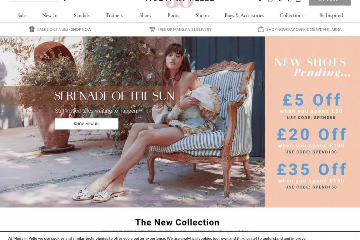 Modainpelle homepage