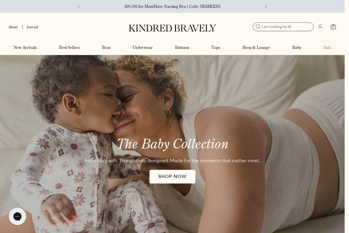 Kindred Bravely homepage
