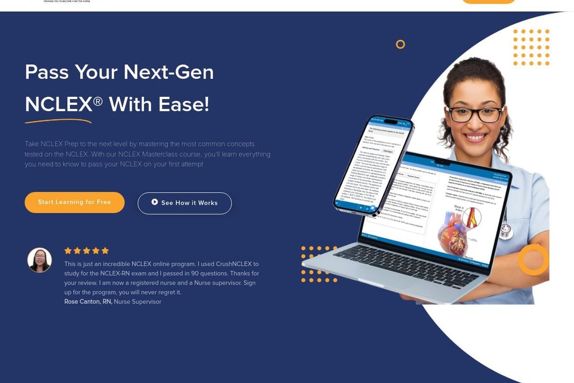 CrushNCLEX homepage