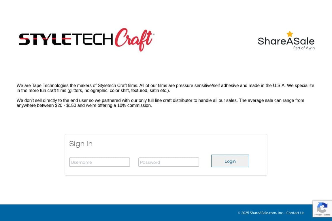 ATSM Craft affiliate program signup page