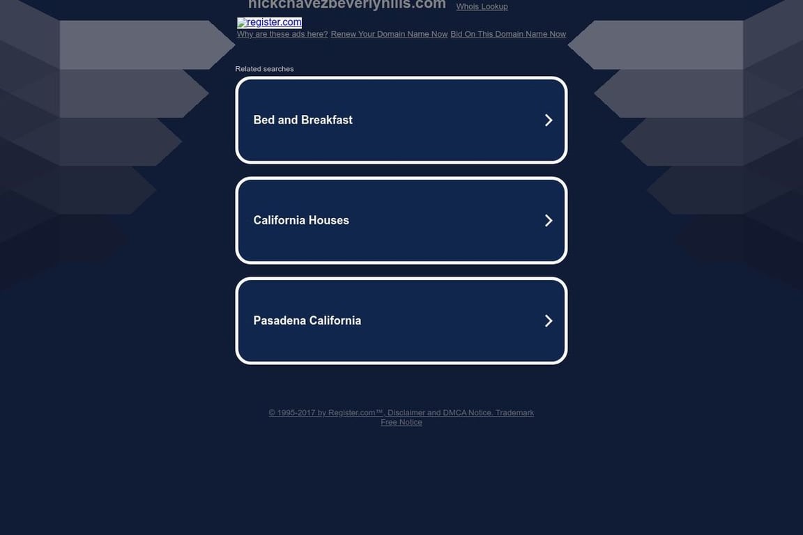 Nick Chavez homepage