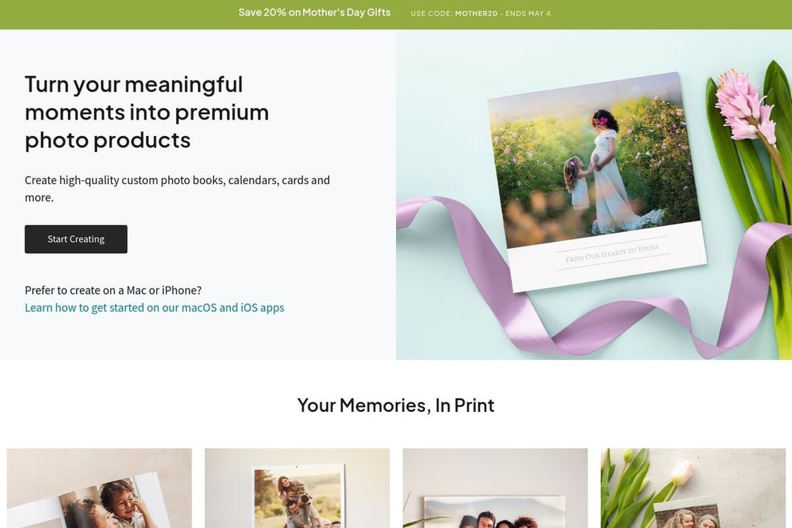 Mimeo Photos affiliate program signup page