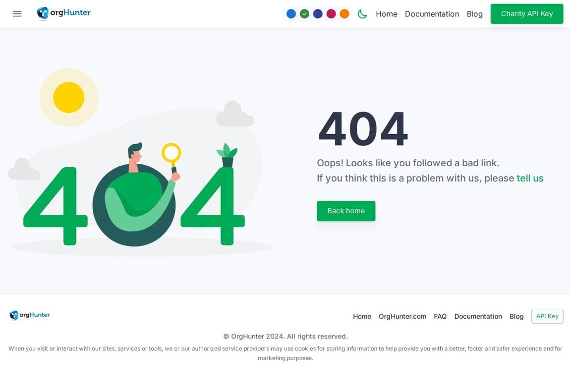 OrgHunter affiliate program signup page