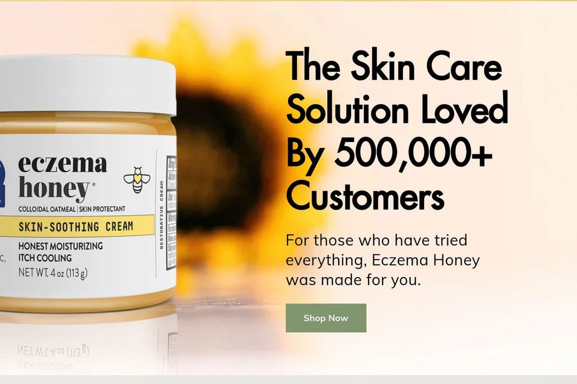 Eczema Honey homepage