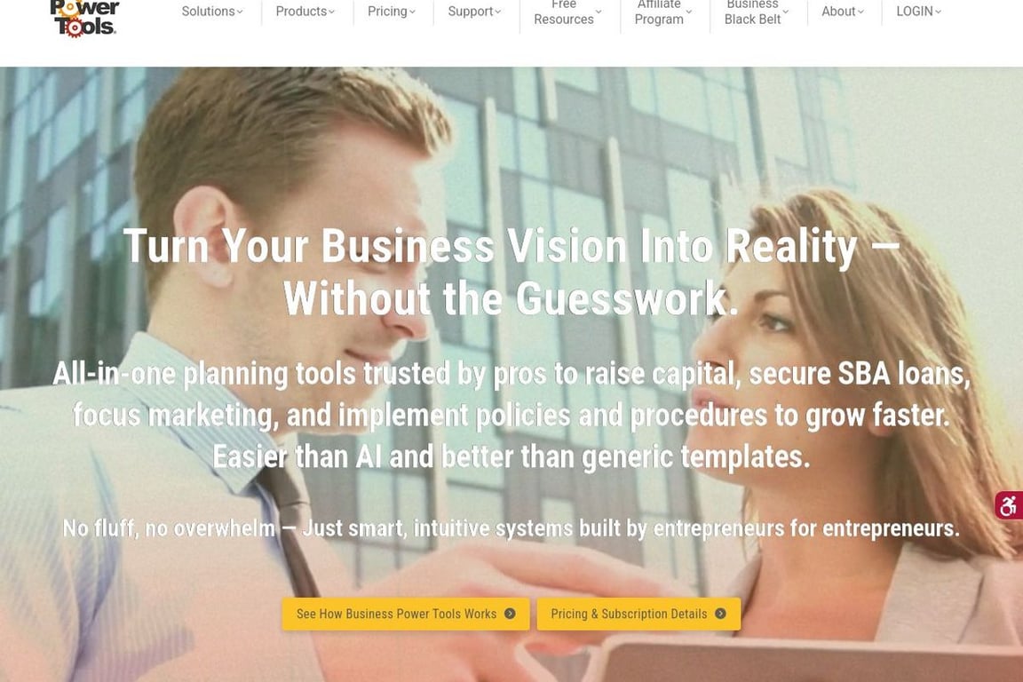 Business Power Tools homepage