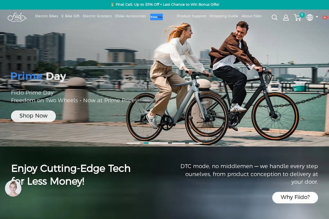 Fiido homepage