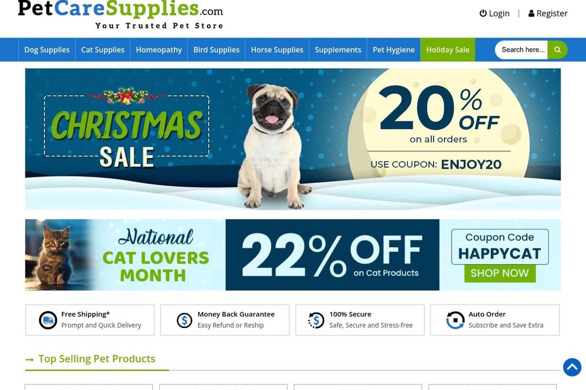 Pet deals care supplies