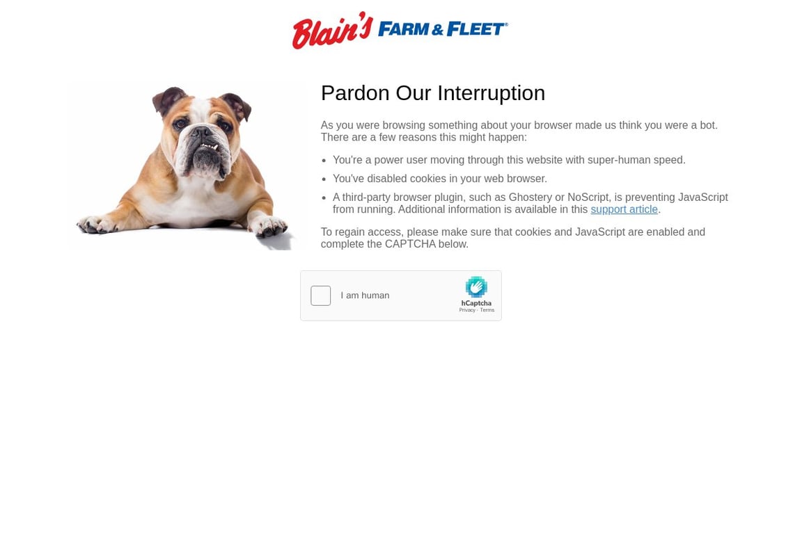 Blain Farm & Fleet homepage