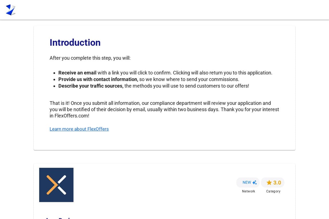 Axos Bank affiliate program signup page