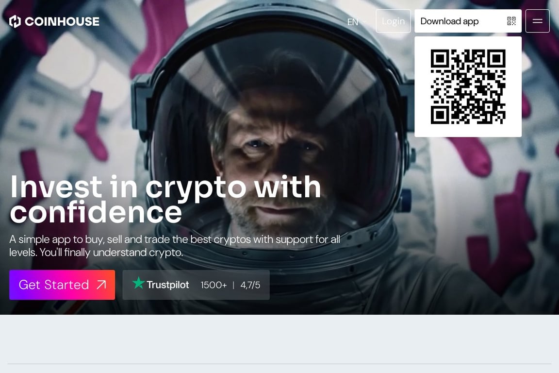 Coinhouse homepage
