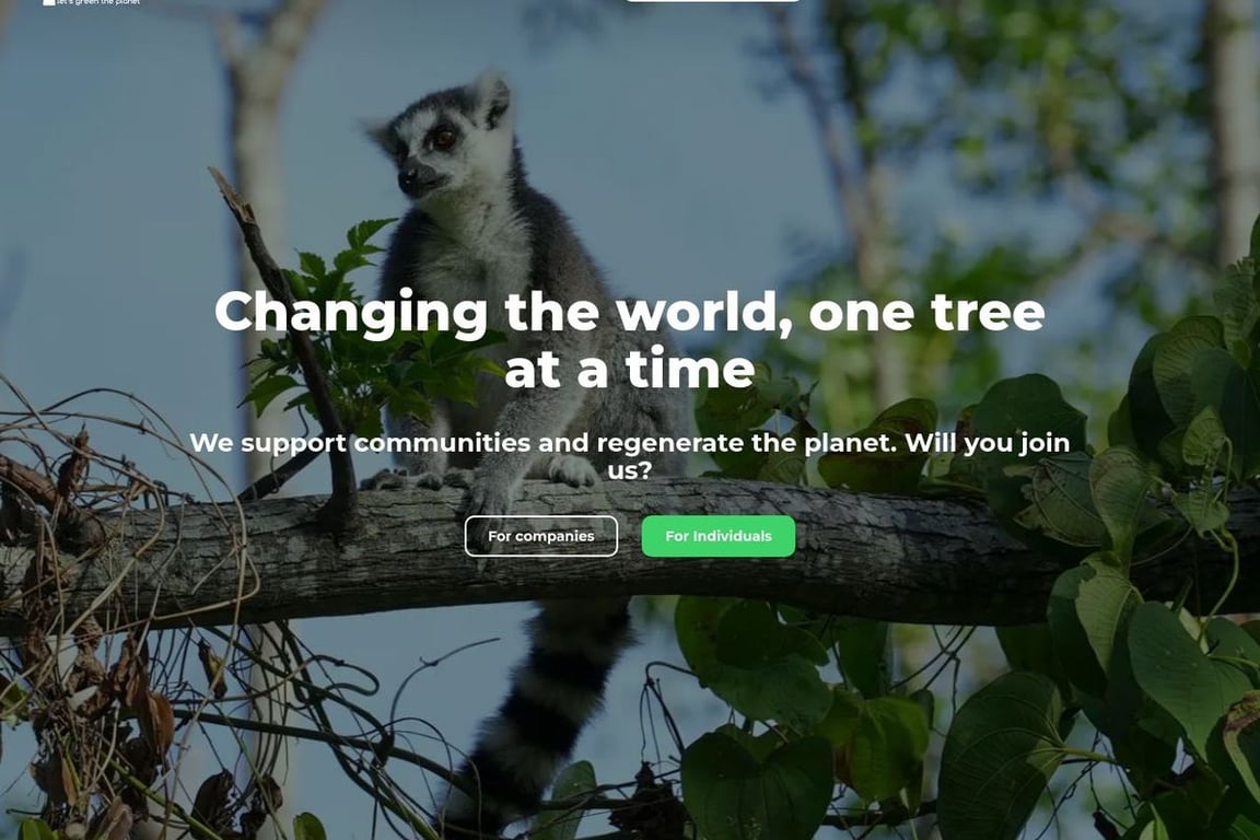 Treedom UK homepage