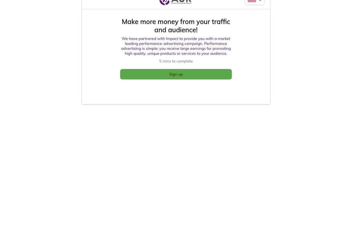 Advanced Orthomolecular Research US affiliate program signup page