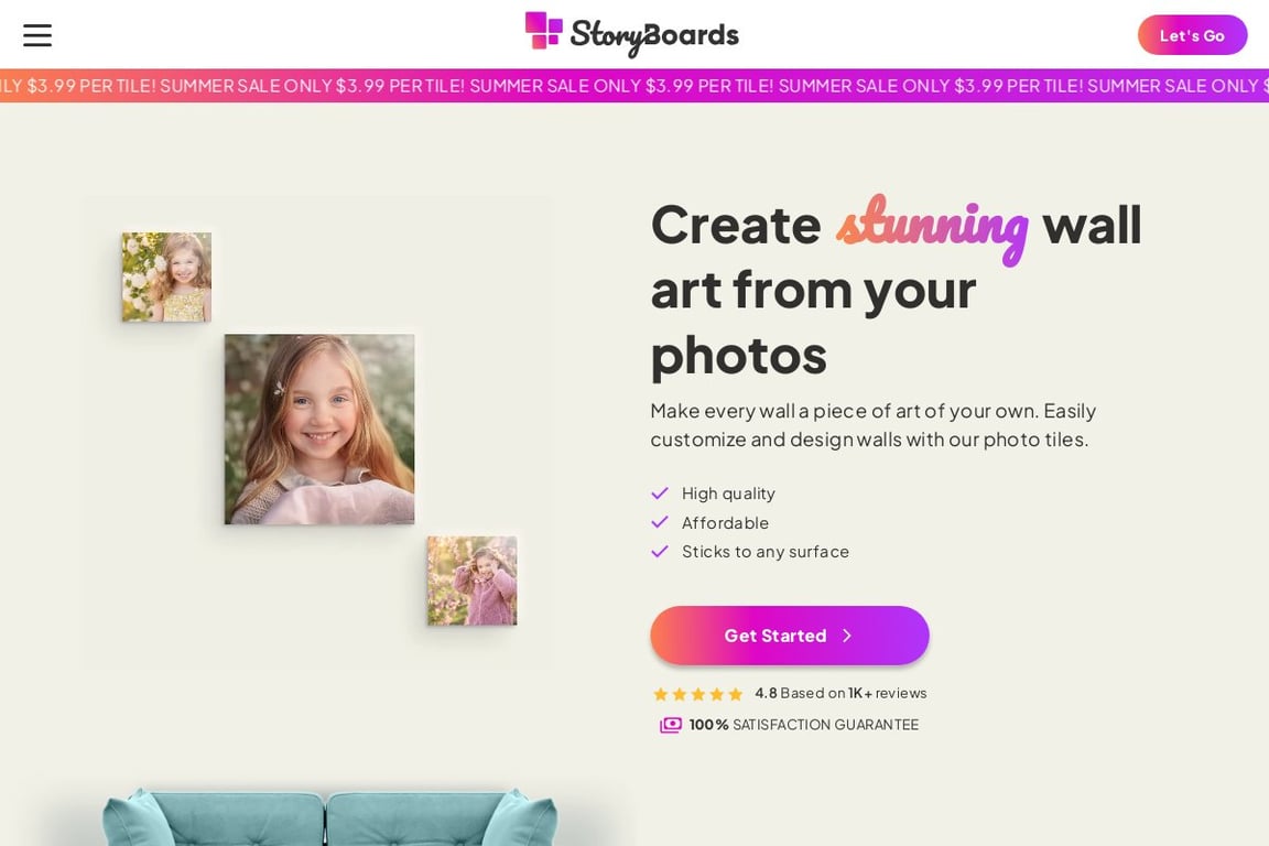 StoryBoards homepage