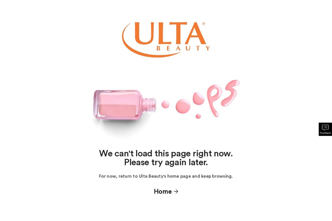 Ulta Beauty homepage