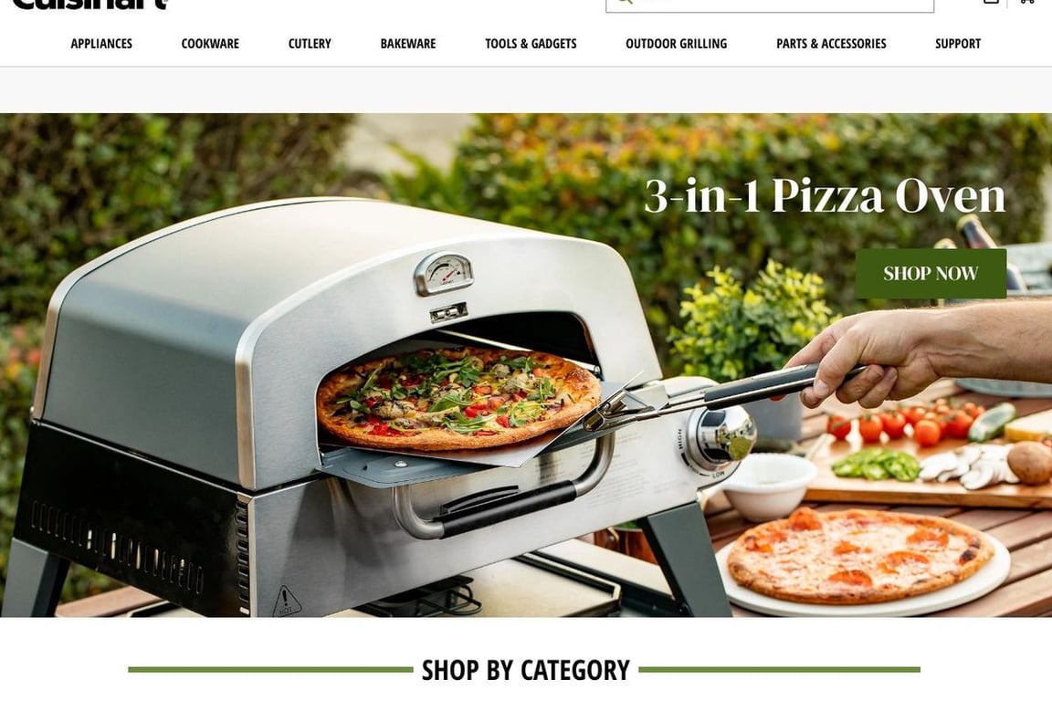 Cuisinart homepage