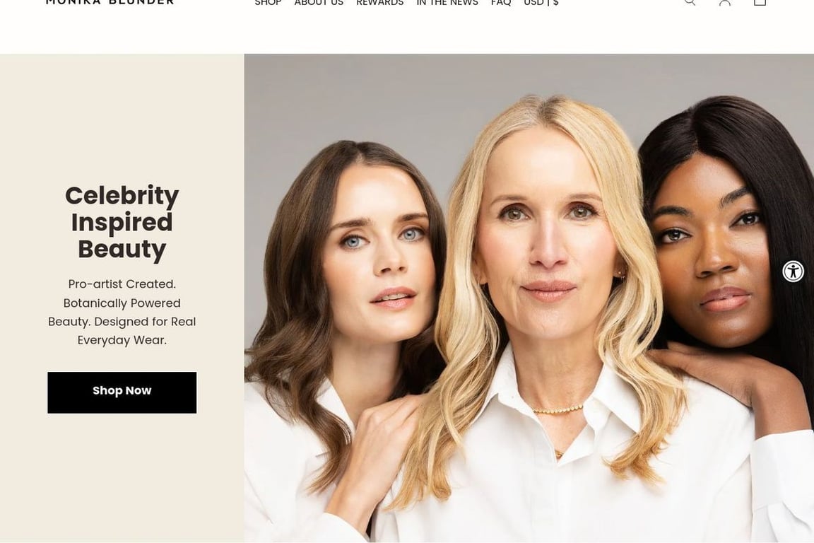 Monika Blunder Beauty homepage