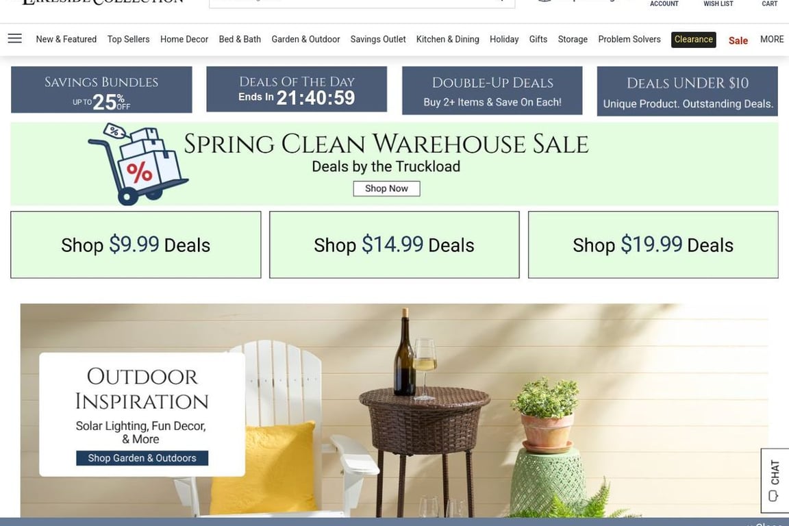 Lakeside Collection homepage