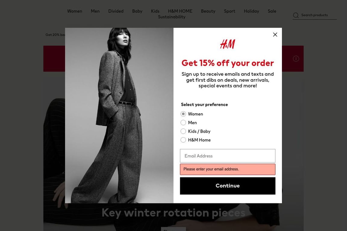 H & m outlet usa sale