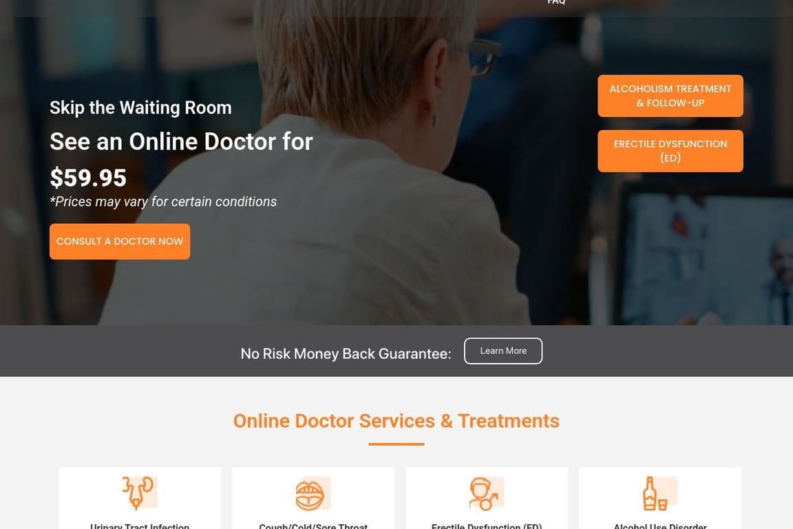 WebDoctors.com homepage