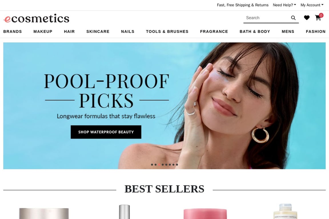 eCosmetics homepage