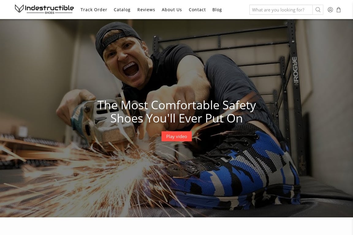 Indestructible Shoes homepage