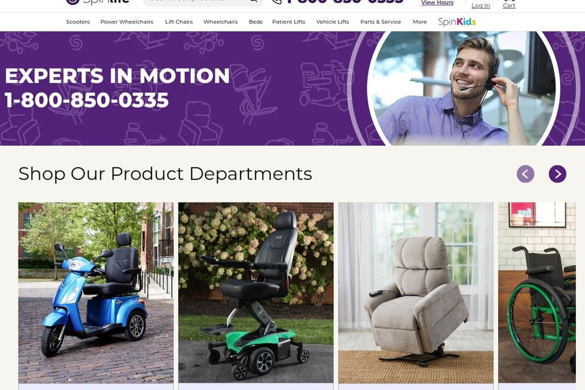 SpinLife.com homepage