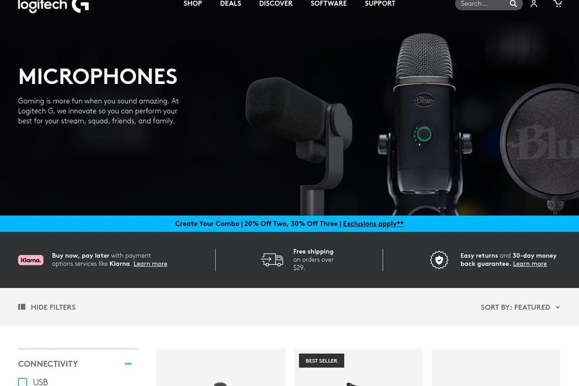 Blue Mic (UK) homepage