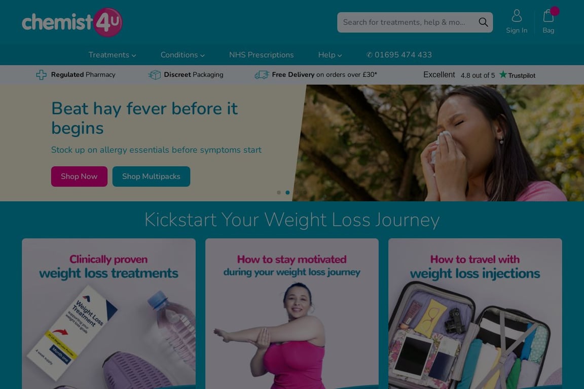 Chemist4U homepage