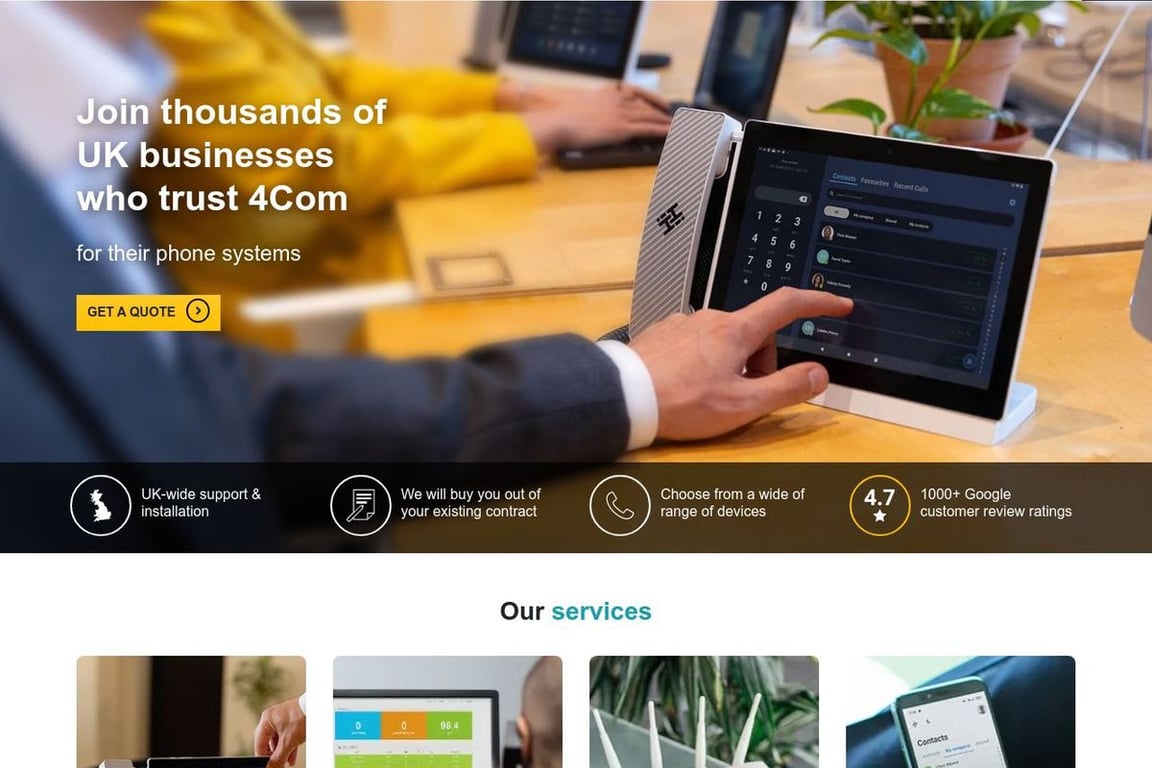 4com homepage