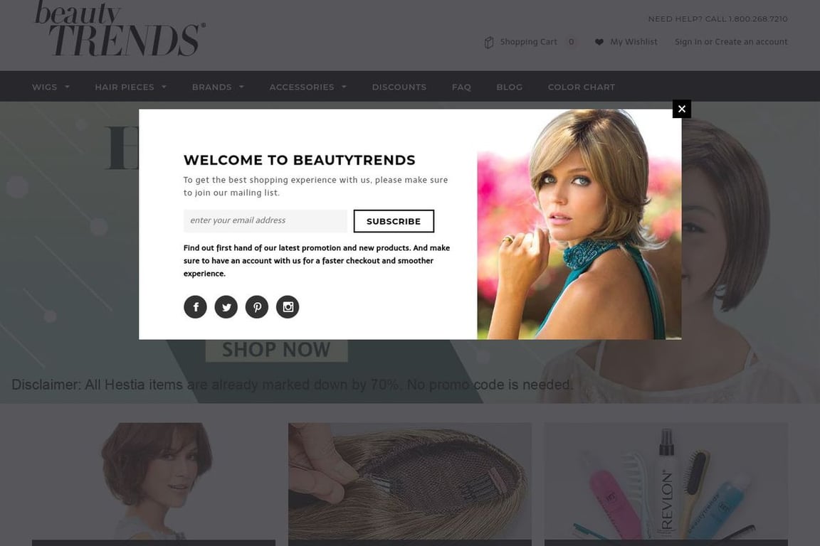 BeautyTrends homepage