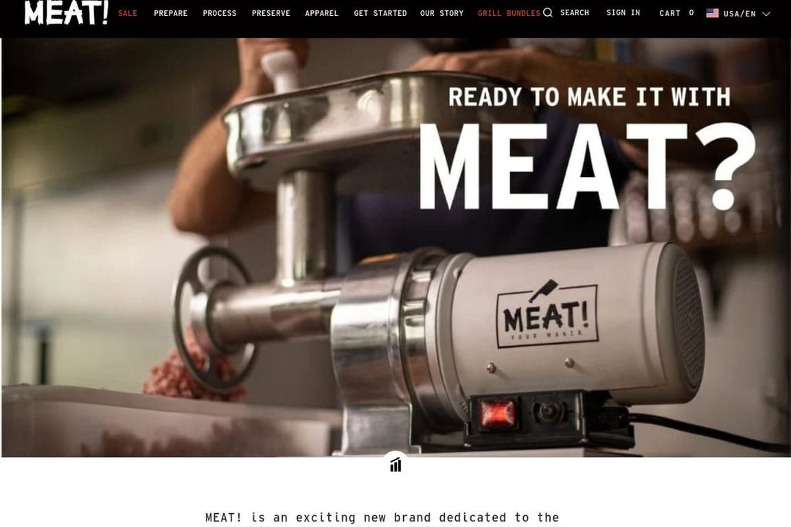 Meat affiliate program signup page