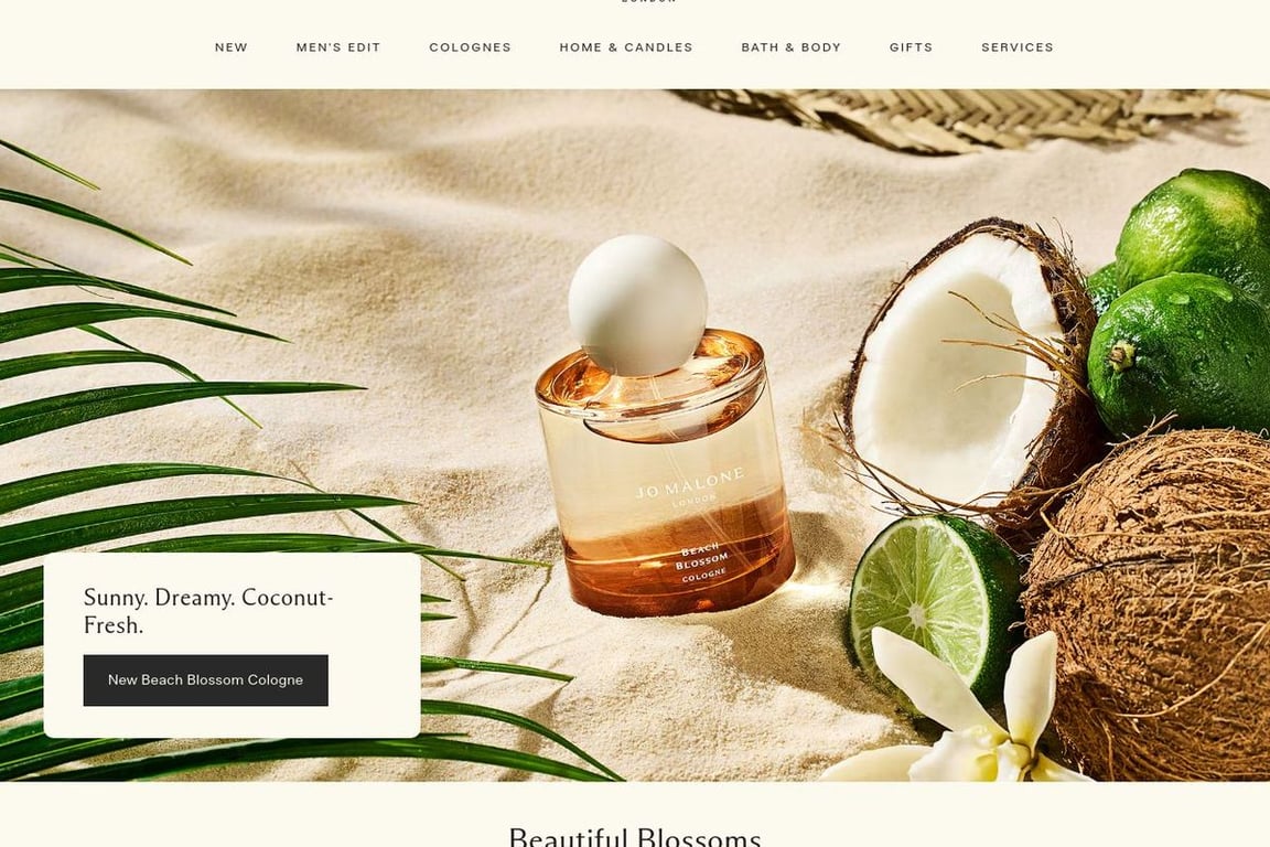 Jo Malone homepage