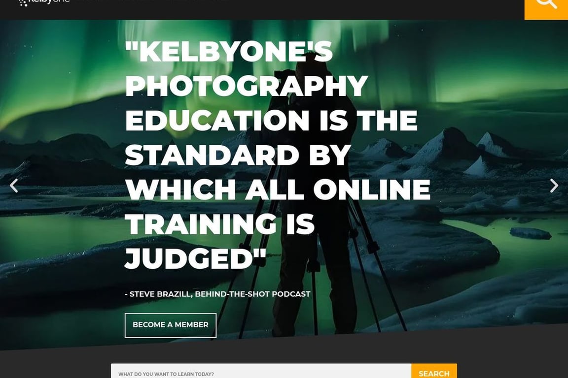 KelbyOne homepage