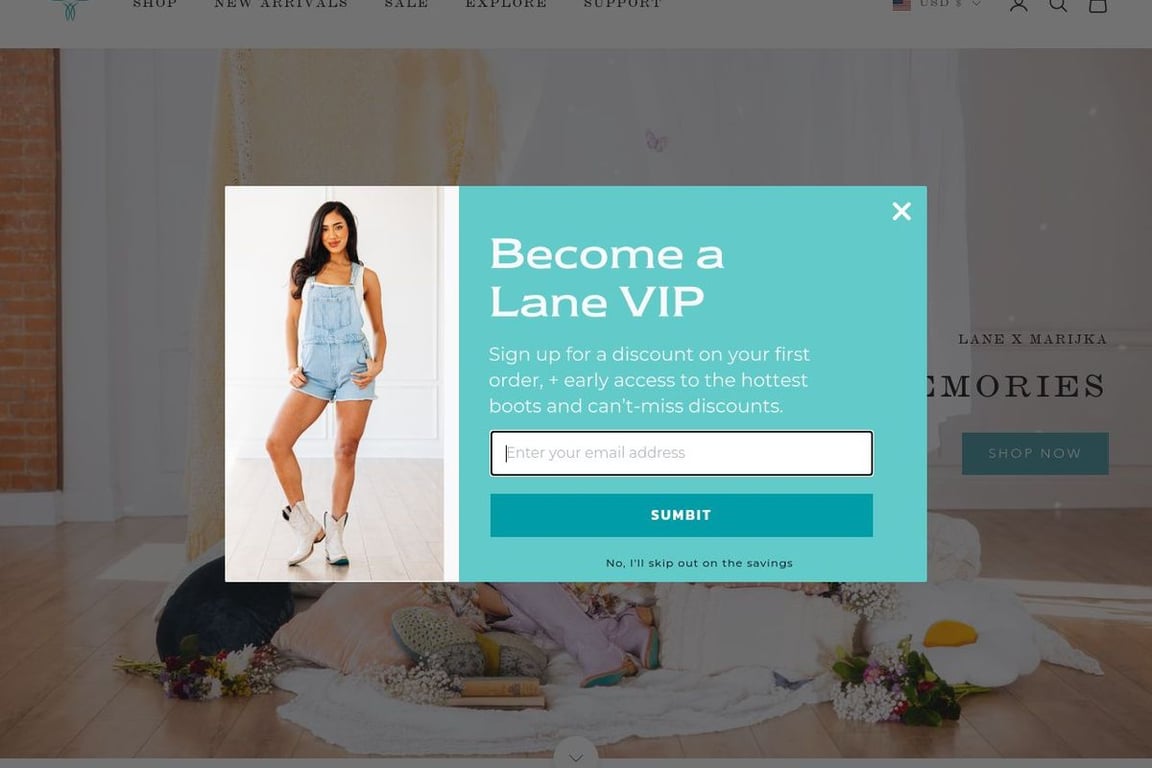 Lane Boots Preferred homepage