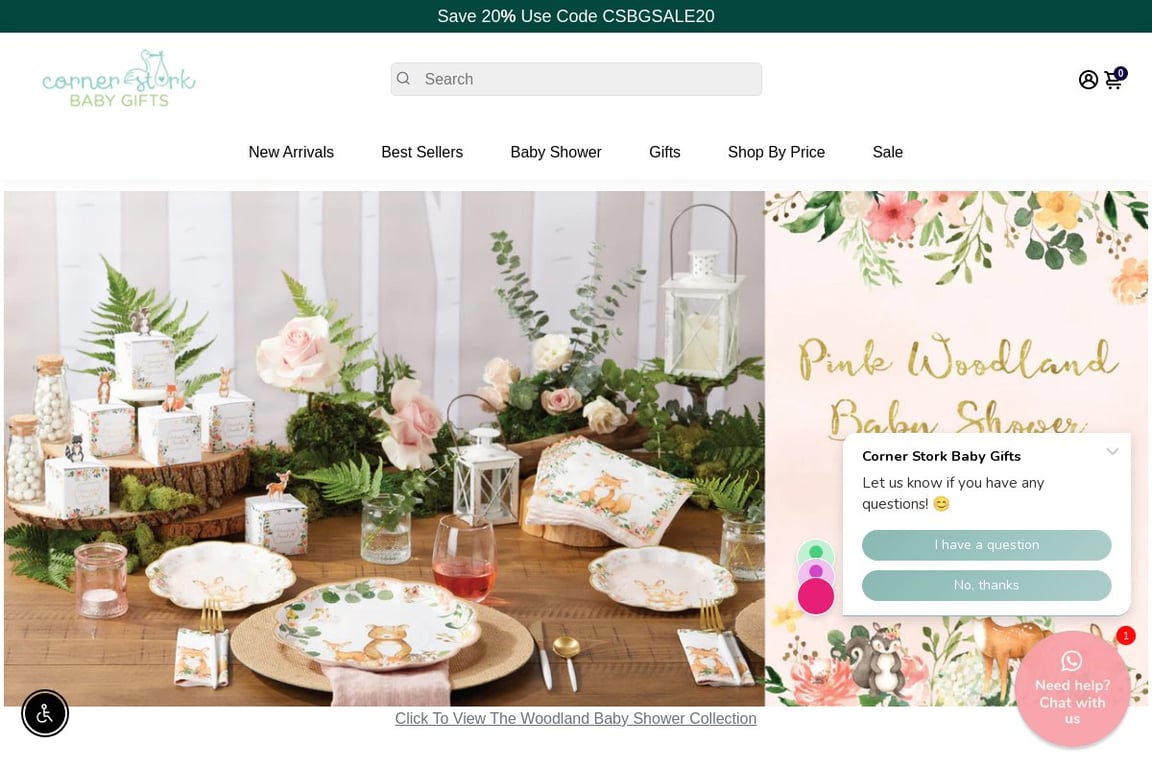 Corner Stork homepage