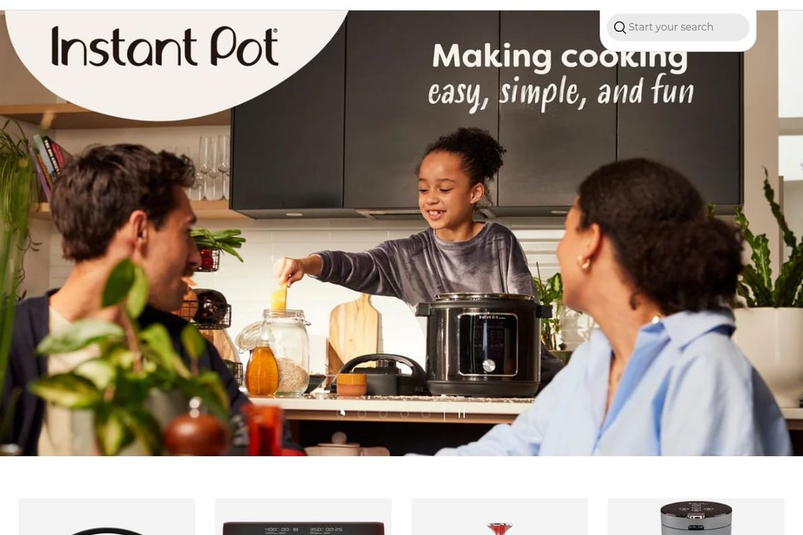 Instant Brands homepage