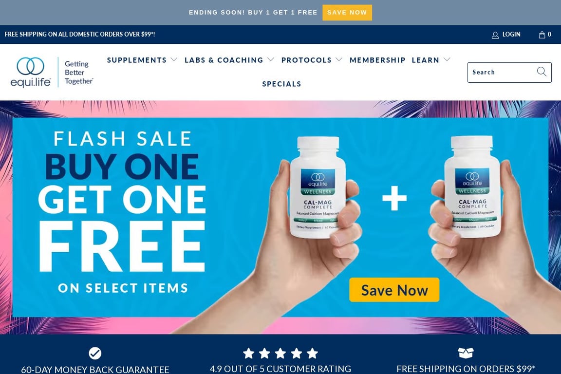 EquiLife Preferred homepage