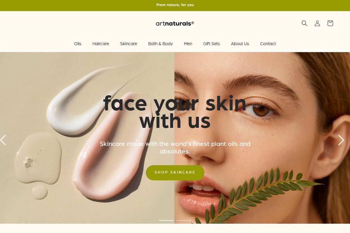 ArtNaturals homepage