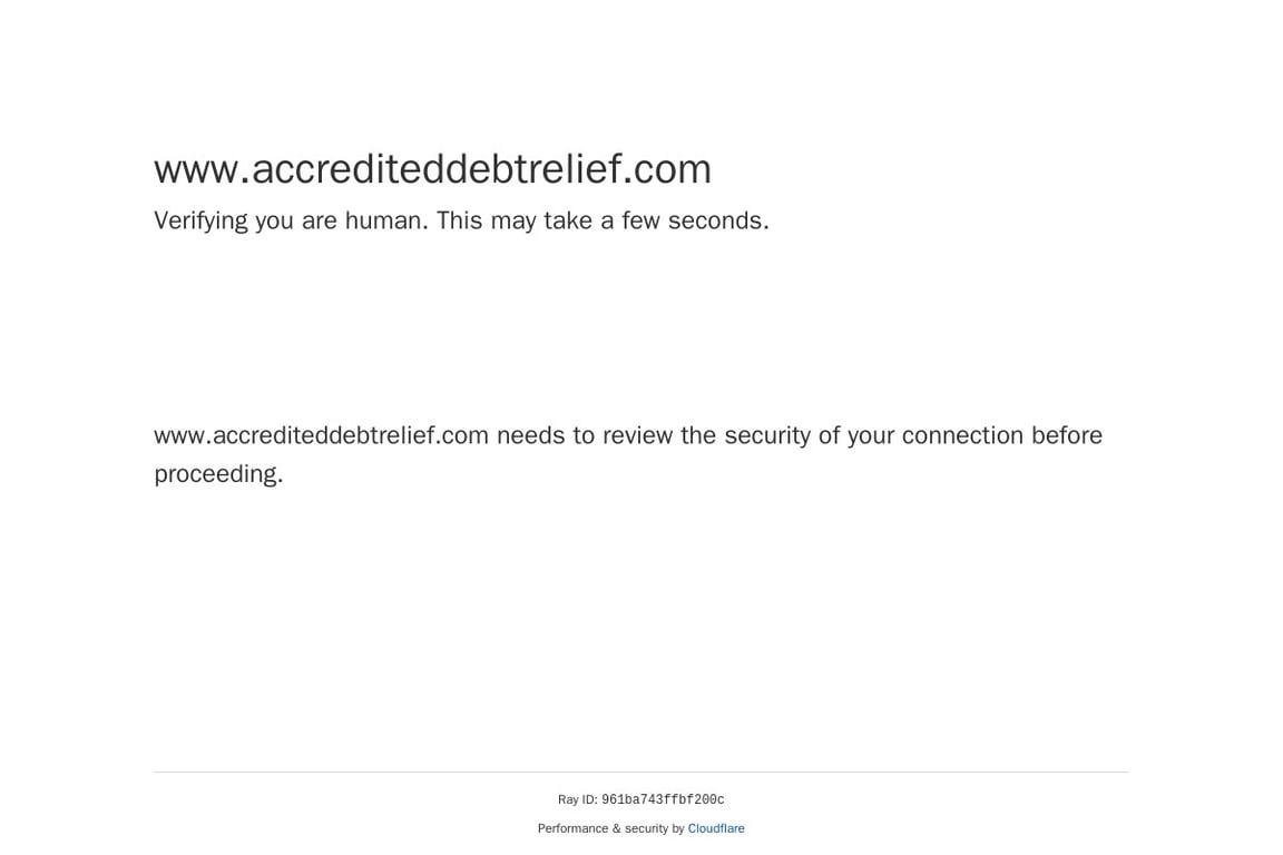 Accredited Debt Relief homepage