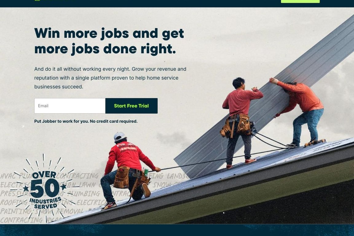 Jobber homepage
