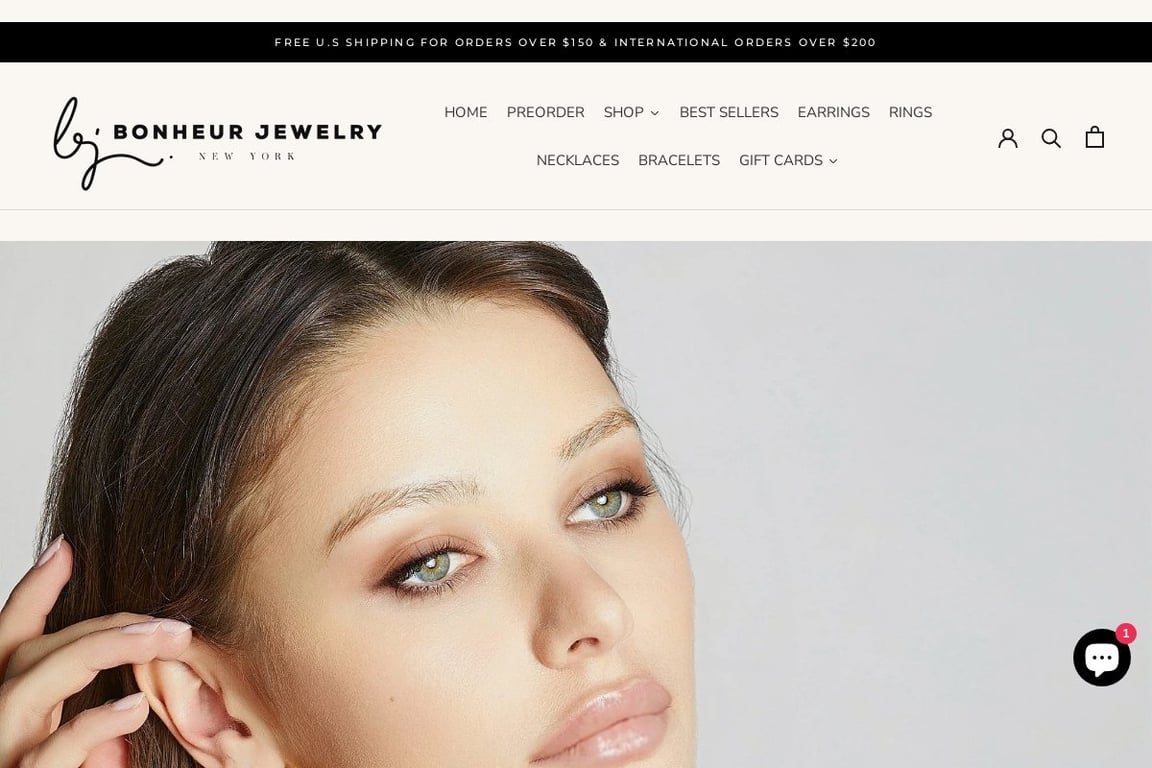 BONHEUR JEWELRY homepage