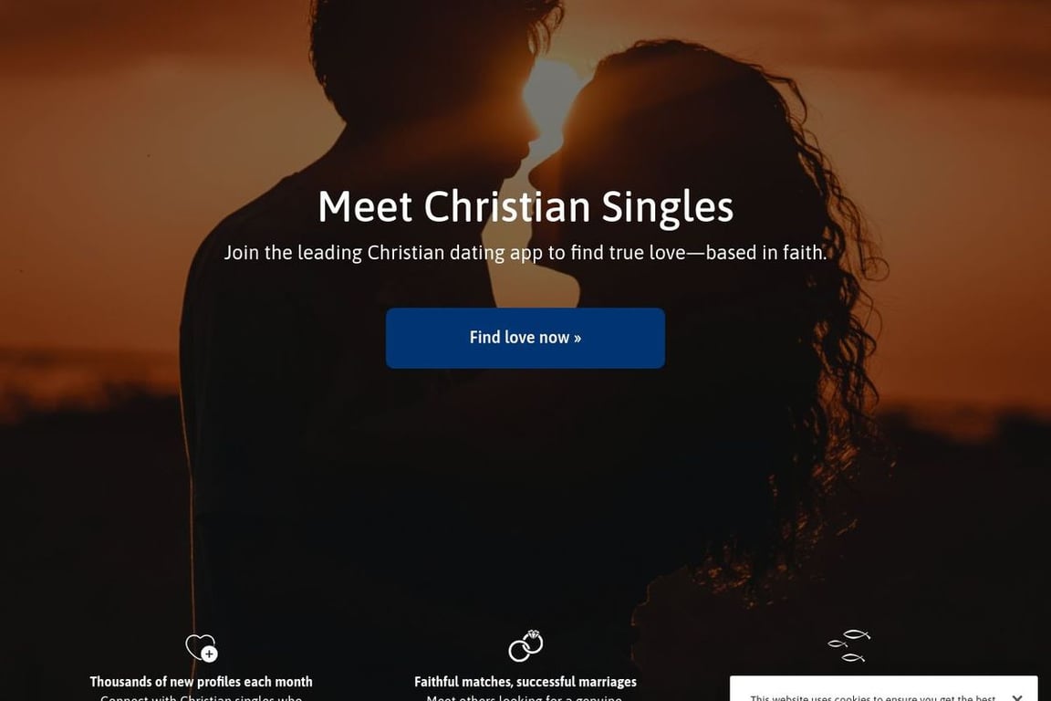 Christian Mingle homepage