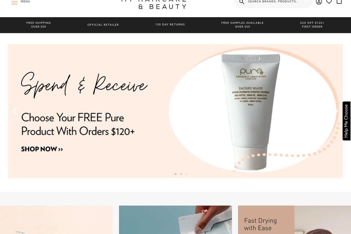 My Haircare & Beauty AU homepage