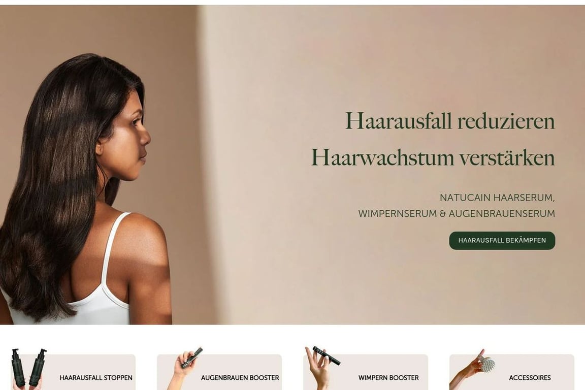 Natucain homepage