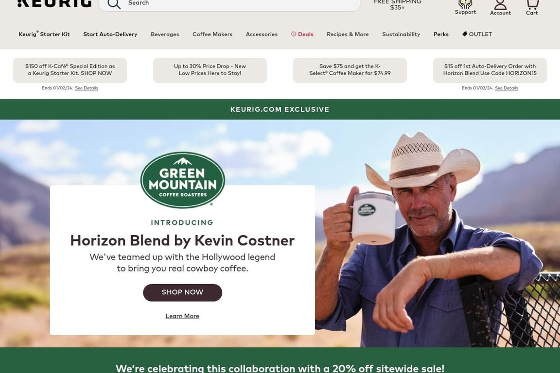 Keurig website outlet