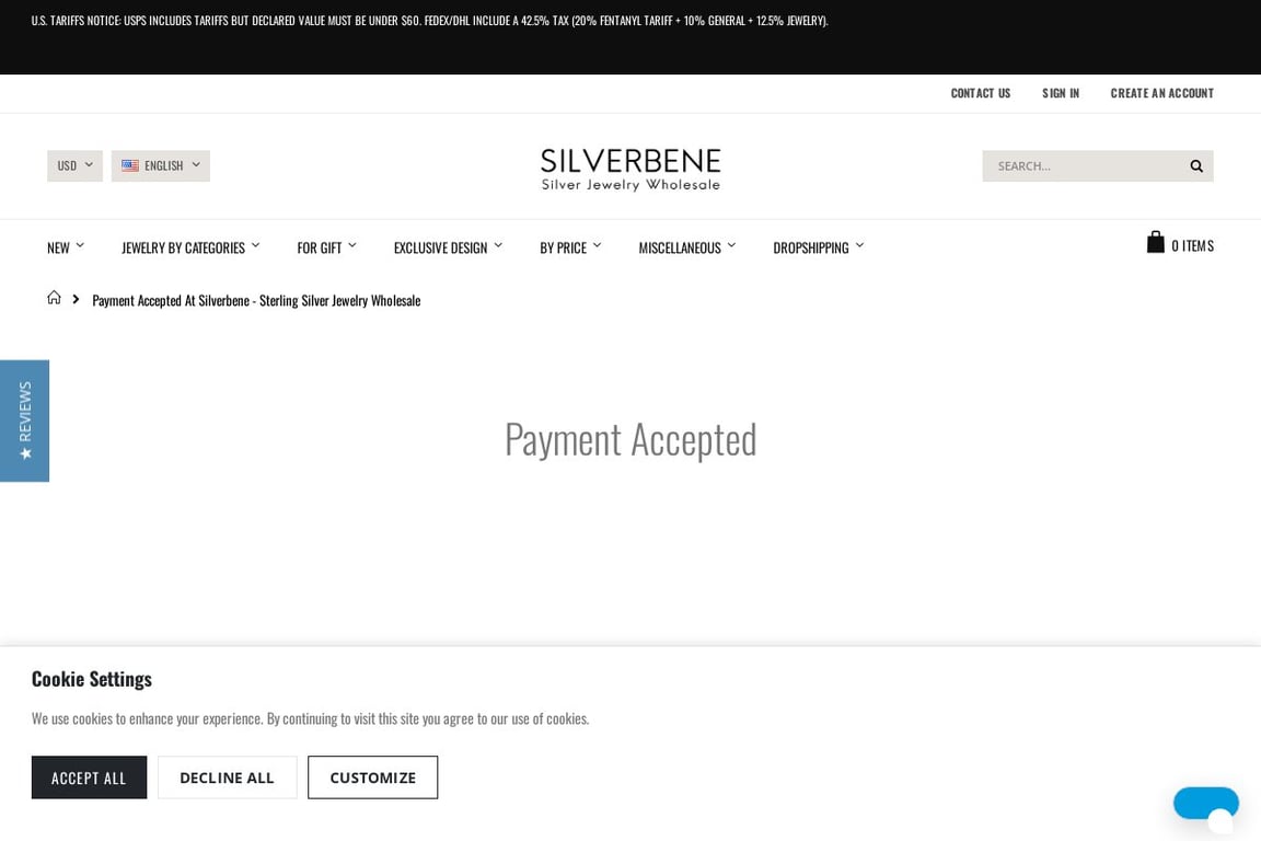 Silver Bene homepage