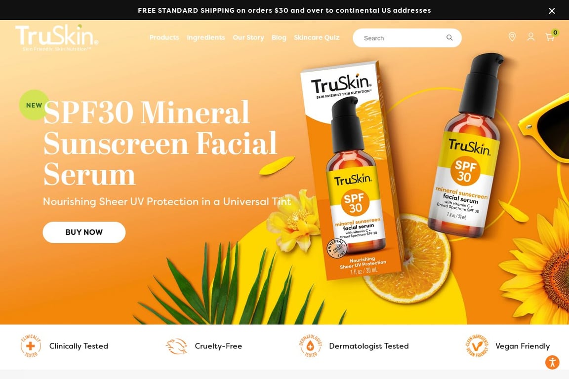 TruSkin Preferred homepage