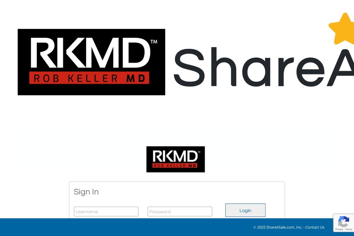 RobKellerMD.com affiliate program signup page