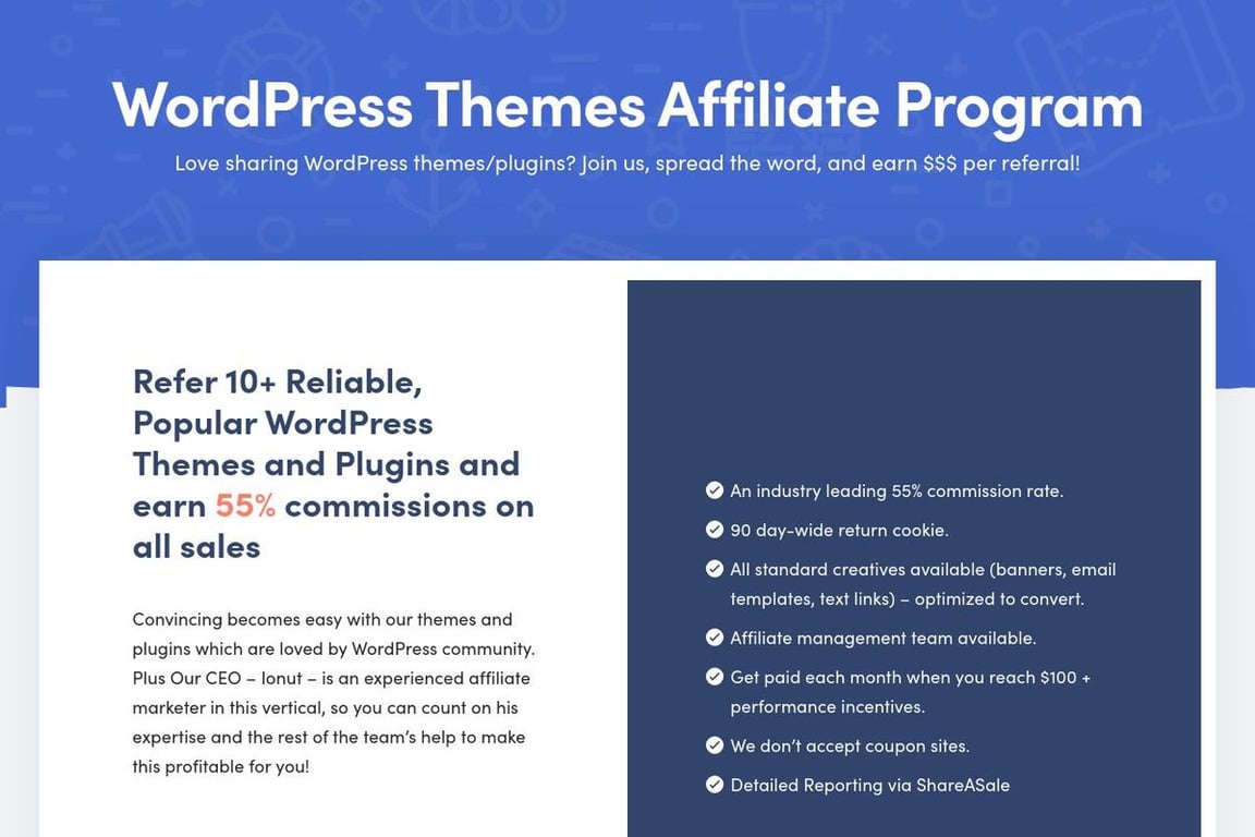 ThemeIsle affiliate program signup page