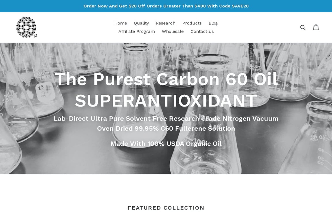 PureC60OliveOil homepage